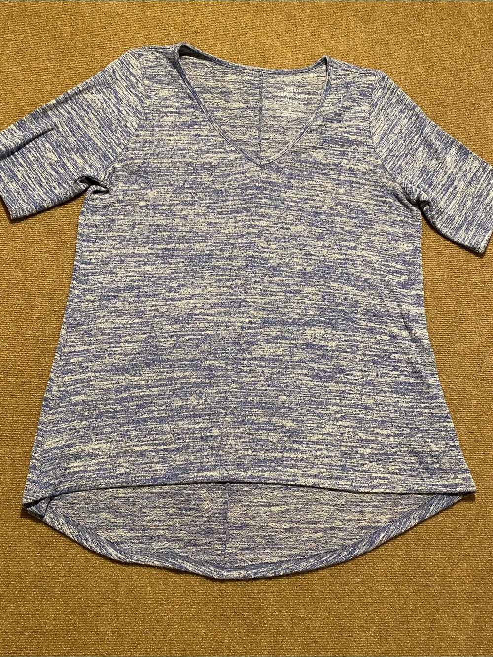 Torrid Super Soft Plush Heathered  V-Neck Short Sleeve Top Size 2X